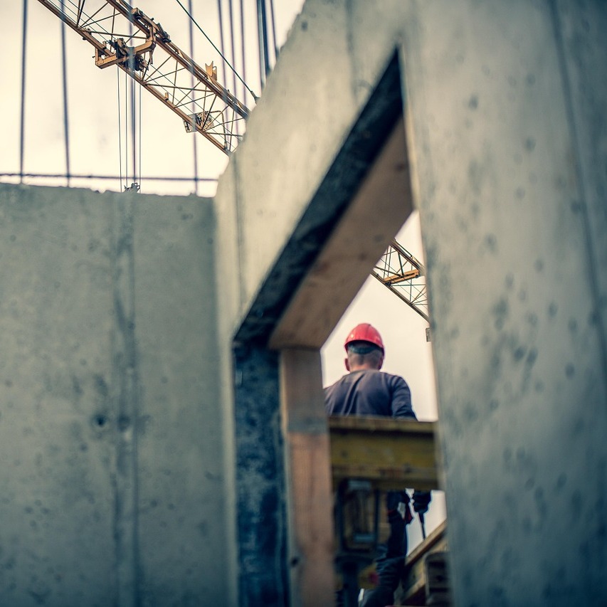 construction cleanup workers debris removal